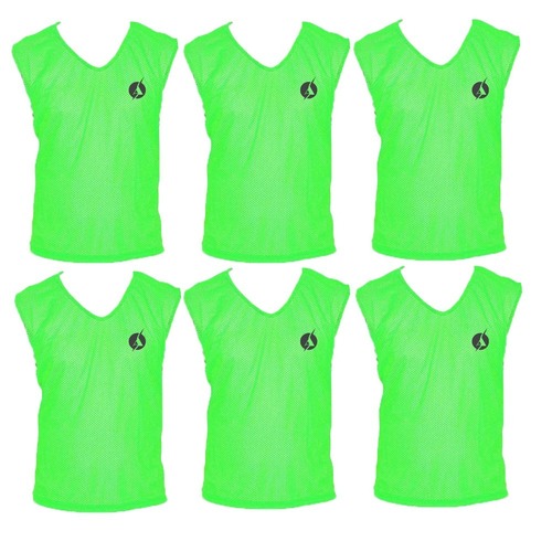 SAS Sports Football Bibs  Green Set of 6 (Medium)