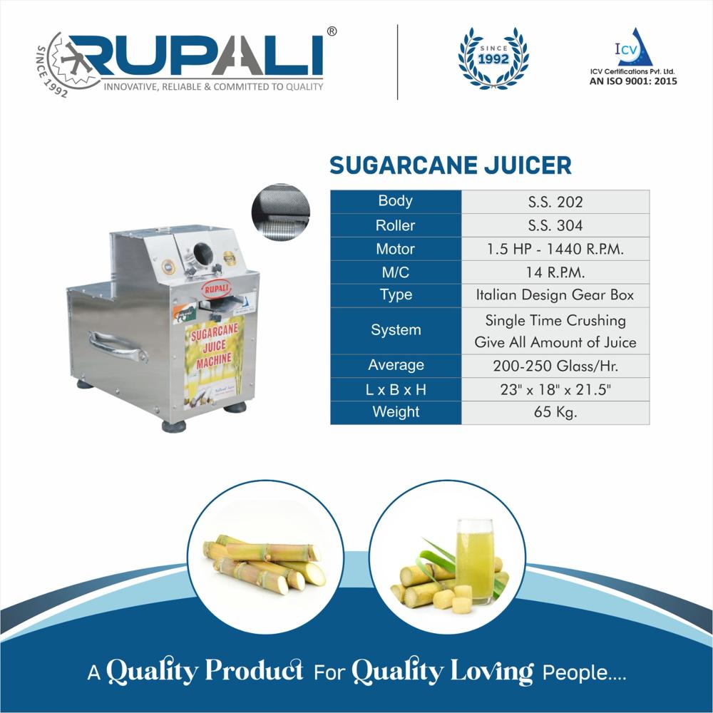 Sugarcane Juice Machine - Color: Sliver