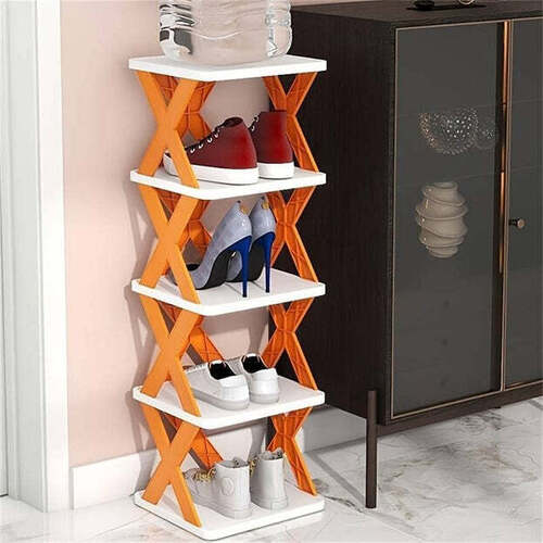 5 LAYER SHOES STAND SHOE TOWER RACK SUIT FOR SMALL SPACES (9065)