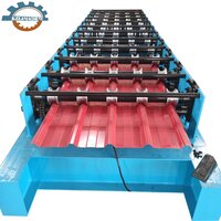 Tile Forming Machine - Color Steel Plate, 1219mm Width, Blue | Plc Control, High Durability, 1 Year Warranty, Easy Operation