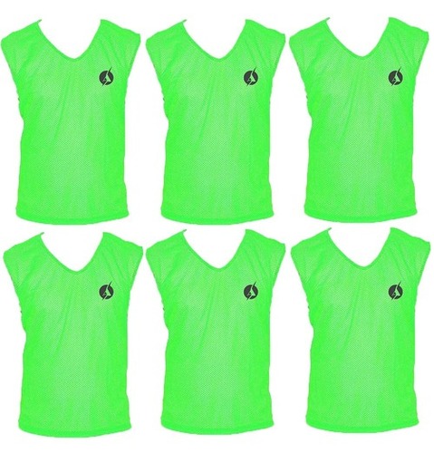 SAS Sports Football Bibs Green (Set of 6 ) SIZE- L