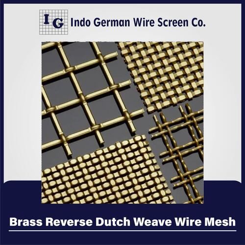 Brass Reverse Dutch Weave Wire Mesh