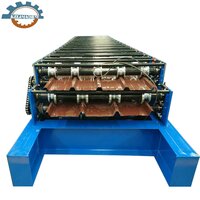Tile Forming Machine - Color Steel Plate, 1219mm Width | Plc Control, 1 Year Warranty, High Durability, 8-10m/min Productivity