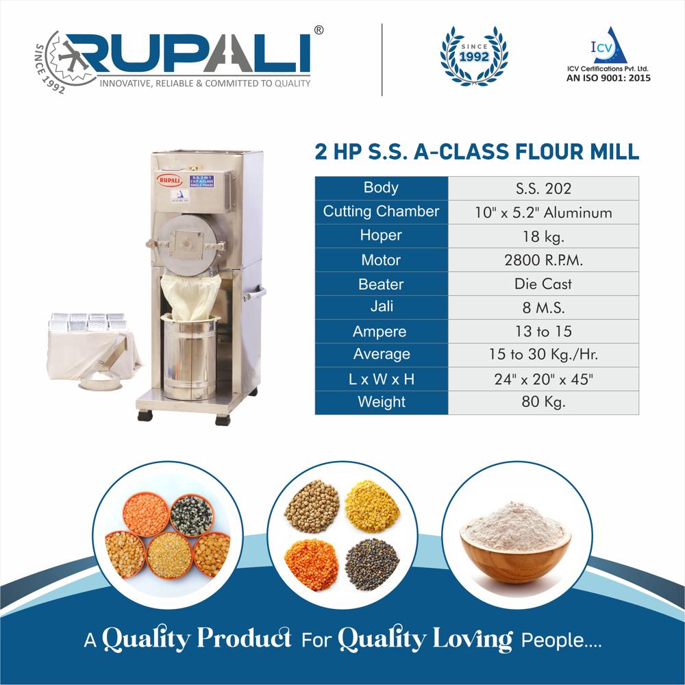 2HP S.S. ACLASS FLOUR MILL