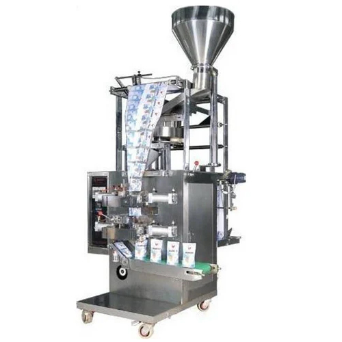 Snack Packing Machine - Stainless Steel, Silver Finish | Highly Efficient, Rust Proof, Automatic with Human Machine Interface, 1-Year Warranty