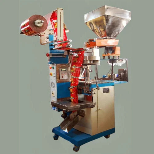 Automatic Namkeen Packing Machine - Stainless Steel, Silver Color | Highly Efficient, Rust Proof, Electric Drive, 1 Year Warranty