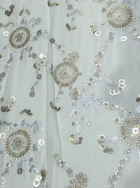 Sequin Fabric For Ladies Garment Online - Attributes: Washable