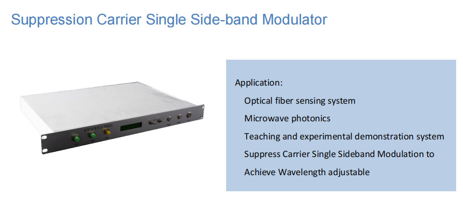 Rof Electro-Optic Modulation Instrument 1550nm Suppression Carrier Single Side-Band Modulator SSB Modulator