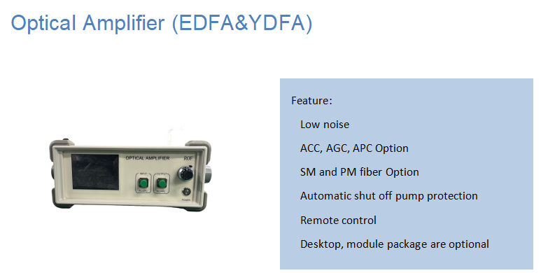 Rof Electro Optic Modulator EDFA Optical Amplifier Erbium Doped Fiber Amplifier YDFA Amplifier
