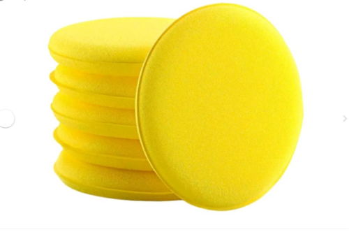 Maple Car Care Waxing Polish Wax Foam Sponge Applicator Pads For Clean Cars (Pack Of 10)