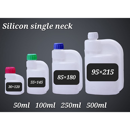 HDPE Silicon Single Neck Bottle