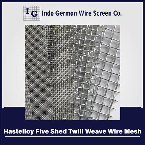 Hastelloy Five Shed Twill Weave Wire Mesh