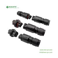 Waterproof Solar AC Connectors 3Pin 5P 500V PV Inverter Connectors AC Power Connectors