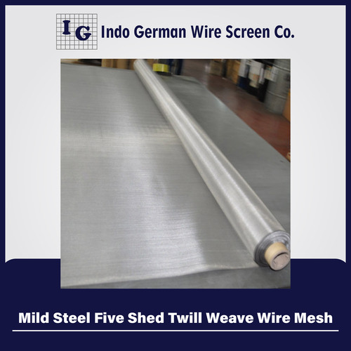Mild Steel Five Shed Twill Weave Wire Mesh