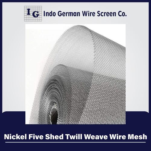 Nickel Five Shed Twill Weave Wire Mesh