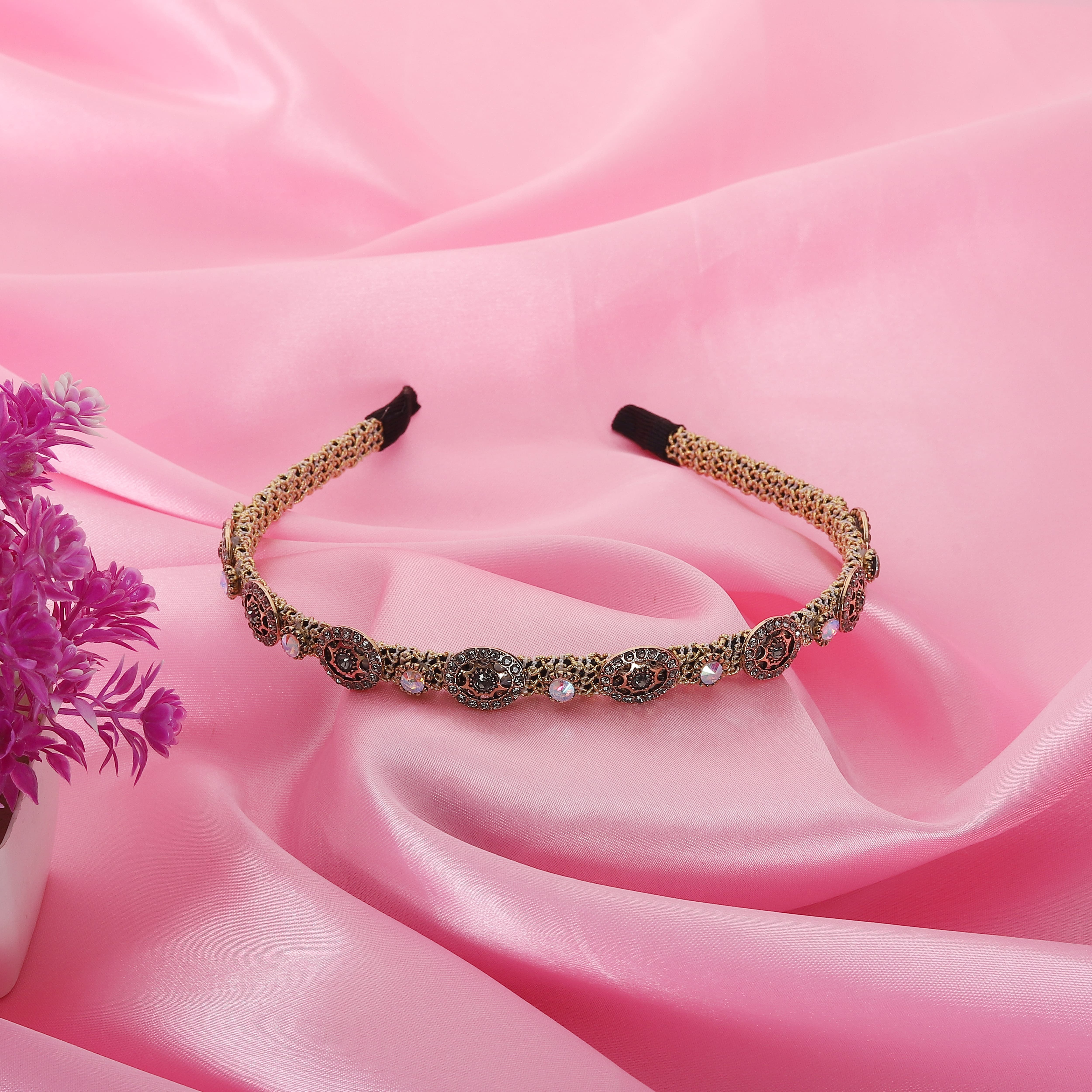 Stylish Metallic Golden Hairband