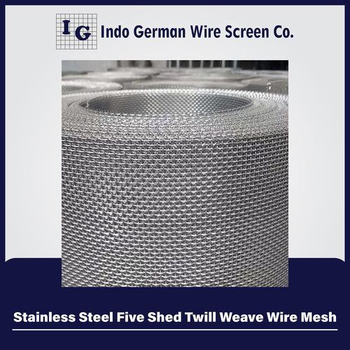 Stainless Steel Five Shed Twill Weave Wire Mesh