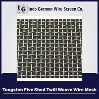 Tungsten Five Shed Twill Weave Wire Mesh - Color: Silver