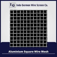 Aluminium Square Wire Mesh - Color: Silver