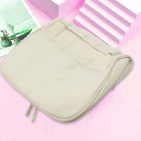TRAVEL WASH BAG MULTI-FUNCTIONAL WATERPROOF COSMETIC STORAGE BAG HANDHELD FOLDABLE HOOK COSMETIC BAG WITH ZIPPER CLOSURE HANDBAG PORTABLE CLASSIFICATION BAGS (7939)