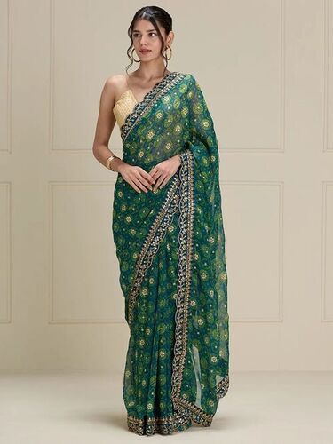 Georgette chiffon saree