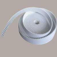 White Open End PU Timing Belt