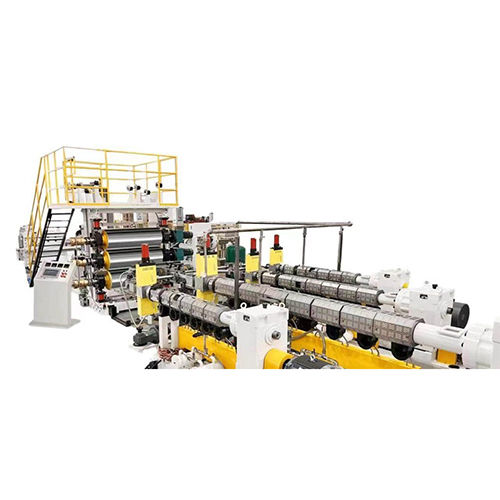 White & Yellow Pc Multi-layers Co-extrusion Luggage Sheet Extrusion Line