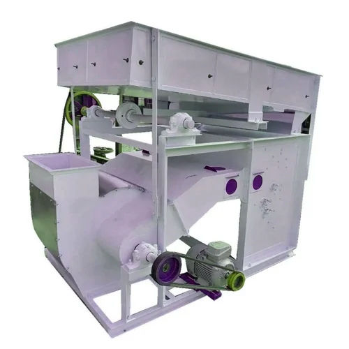 White Automatic Paddy Cleaner Machine