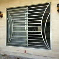 Designer Stainless Steel Window Grill - Size: Customised