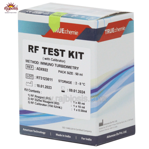 TRUEchemie RF / RA 1 (Rheumatoid Factor / Rheumatoid Arthritis) test Kit