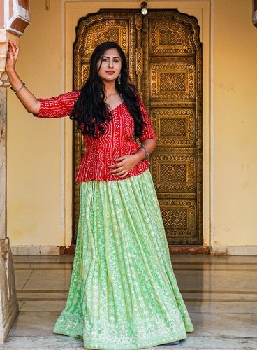 LEHENGA WITH UNIQUE BLOUSE