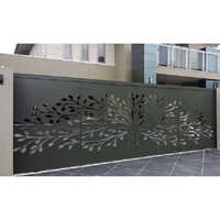 Black Stainless Steel Sliding Gate