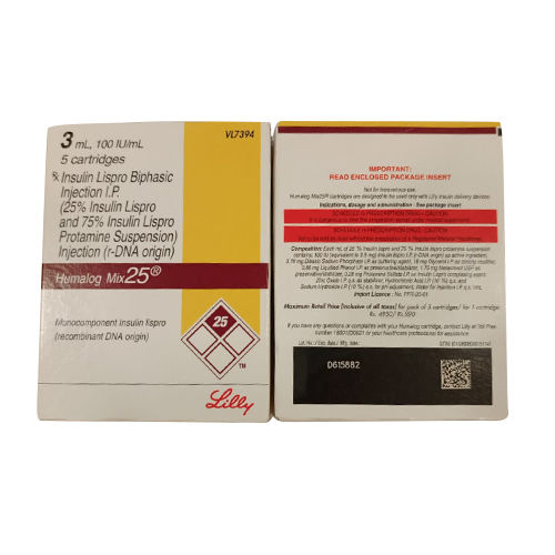 Insulin Lispro Biphasic Injection Ip - Physical Form: Liquid