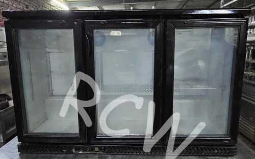 Commercial Bar Refrigeration Equipment Three Door Back Bar Chiller