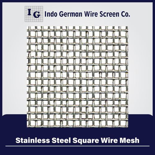 Stainless Steel Square Wire Mesh - 1mm Diameter, Corrosion and Fire Resistant | Excellent Formability and Impact Resistance, High Strength-to-Weight Ratio