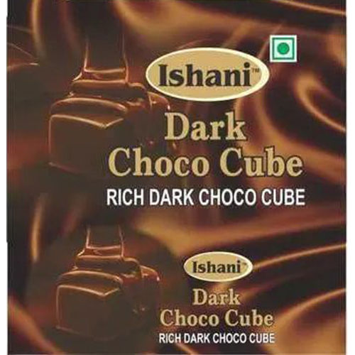 Dark Chocolate Cube Packaging Pouch