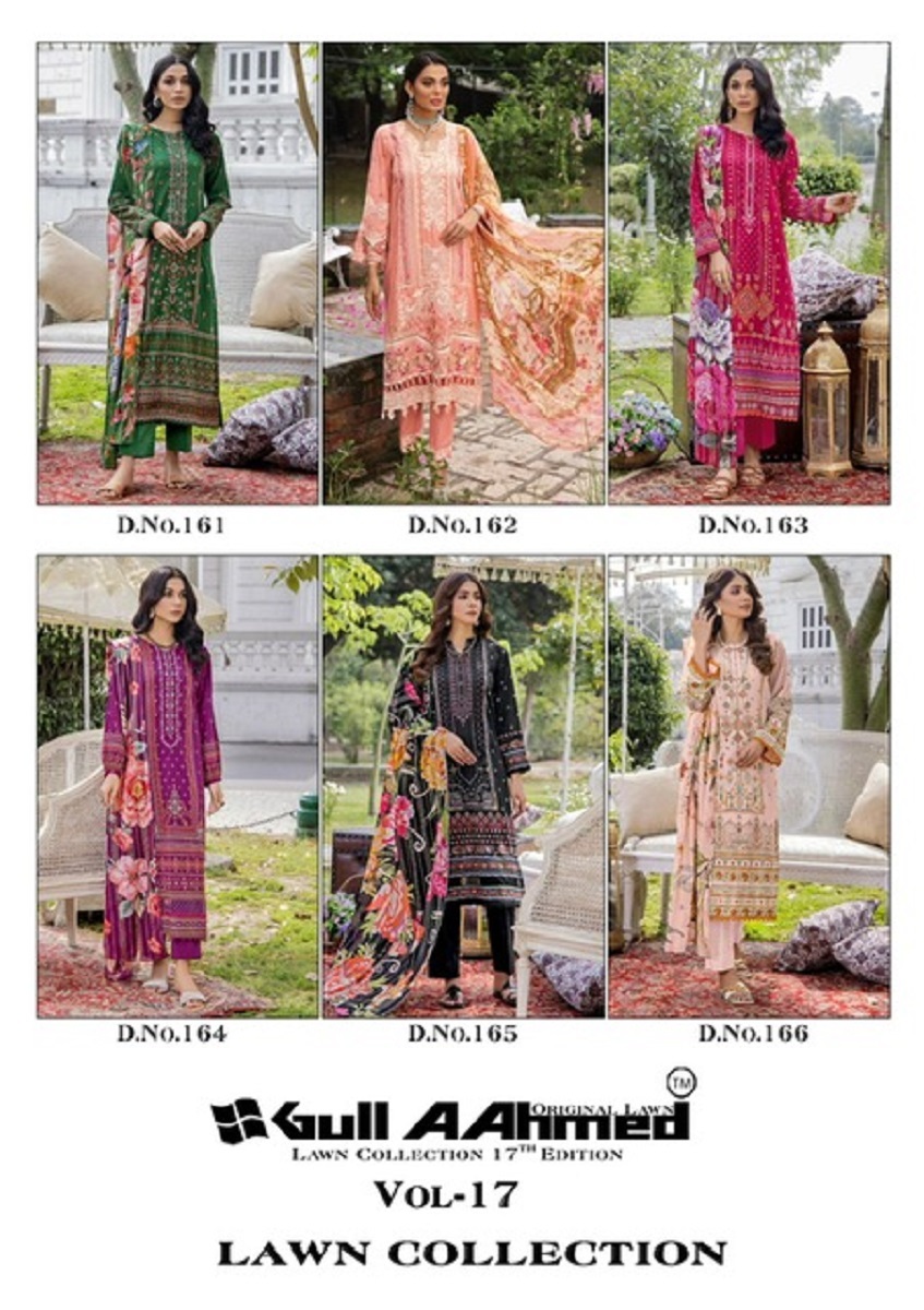 Gull Ahmed Lawn Collection Vol-17 -Dress Material