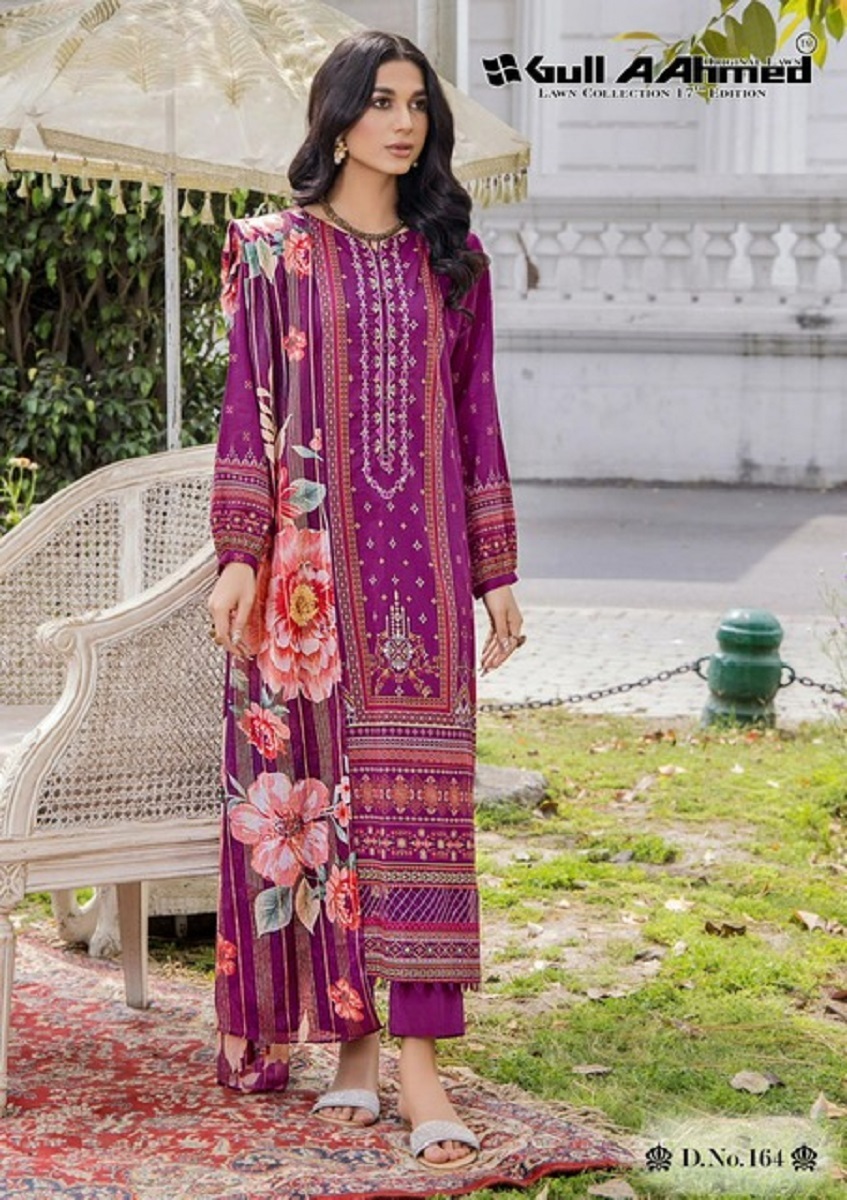 Gull Ahmed Lawn Collection Vol-17 -Dress Material