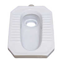 M D Squatting Pan - Color: White