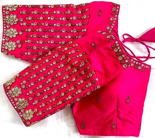 Hand Wark Silk Blouse