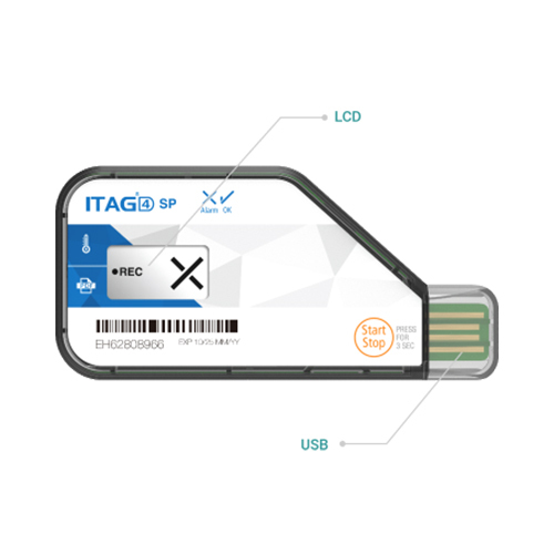 Tempsen Single Use Data Logger for Temp