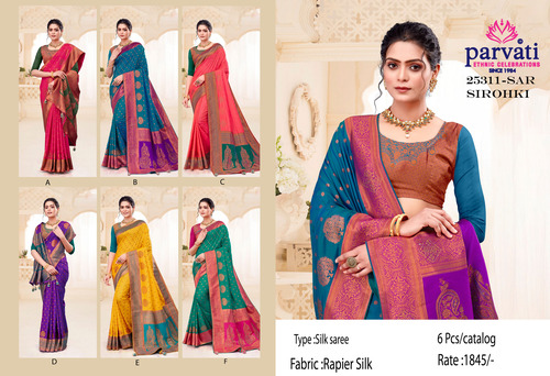 Banarasi Rapier Silk Bridal Wear Saree-25311