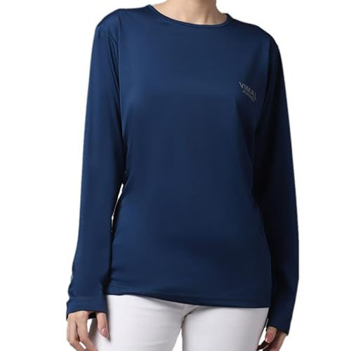 Womens Polyster Plain Tshirt Full Sleeve