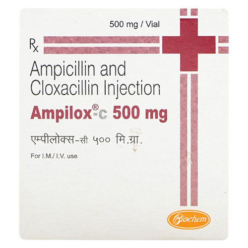 Liquid 500Mg Ampicillin And Cloxacillin Injection