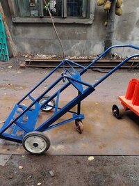 Mild Steel Double Gas Cylinder Trolley - Size: Customized