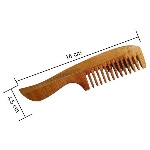 Banana Handle Wooden Comb - Gender: Female