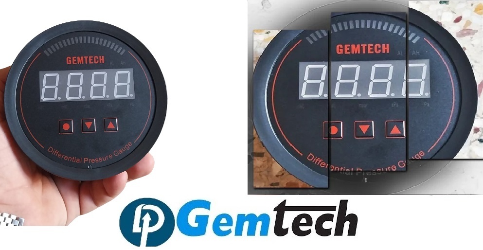 GEMTECH Series 3000 Digital Pressure Gauge Range 0 to 3.000 KPA  Delhi Haryana Faridabad