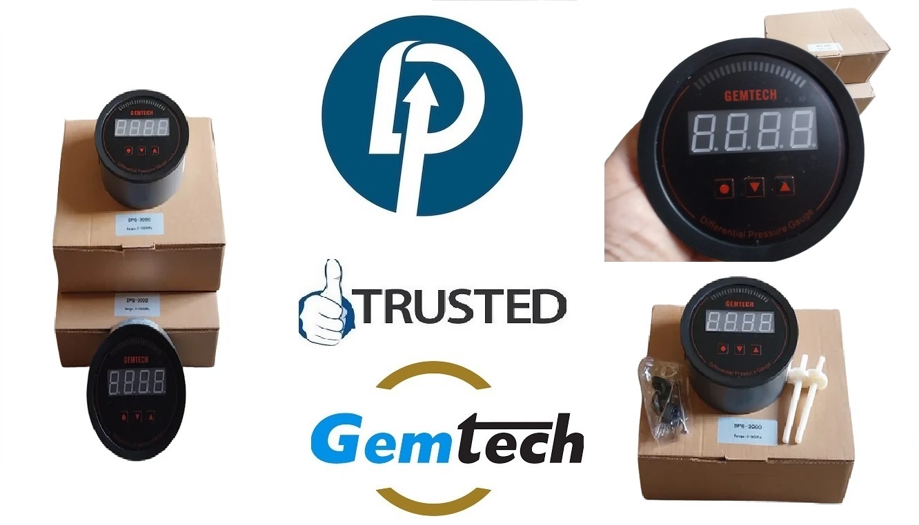 GEMTECH Series 3000 Digital Pressure Gauge Range 0 to 3.000 KPA  Delhi Haryana Faridabad