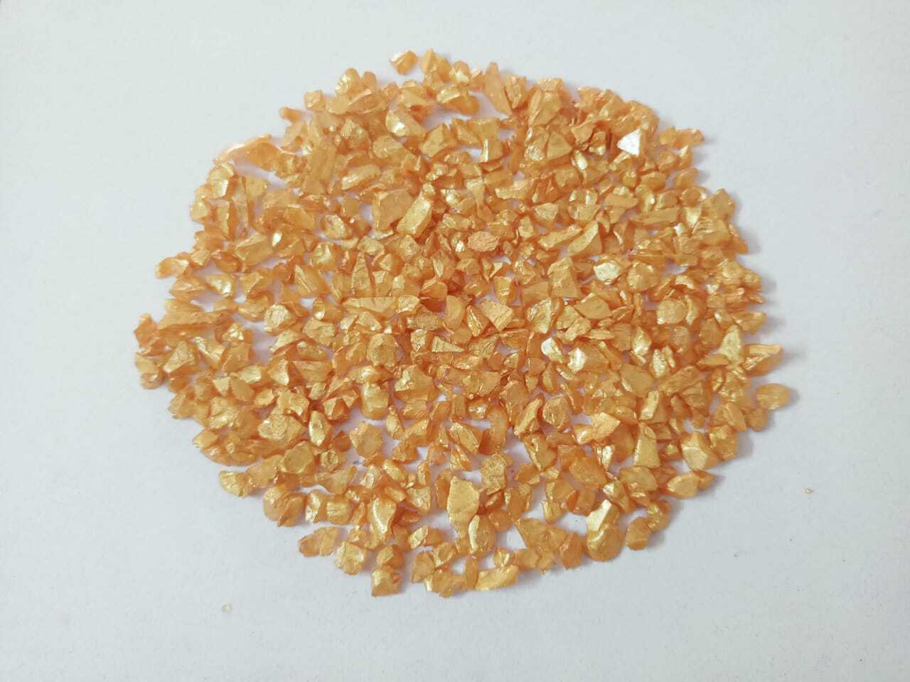 premium quality silver coated glass stone crushed chips