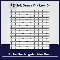 Nickel Rectangular Wire Mesh - Color: Silver
